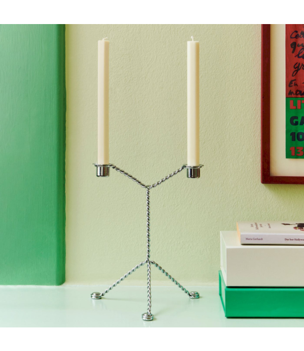 Hay  Hay Wire Candlestick / steel