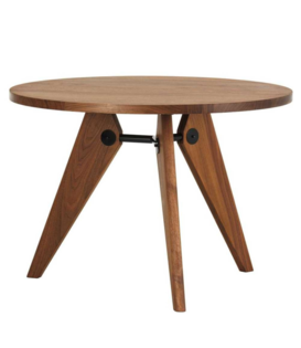 Vitra Gueridon Eettafel massief notenhout
