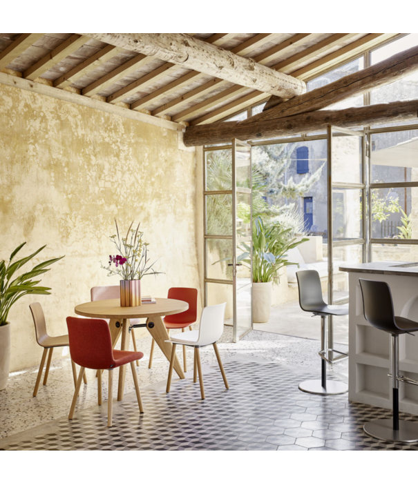 Vitra  Gueridon Eettafel massief donker eiken