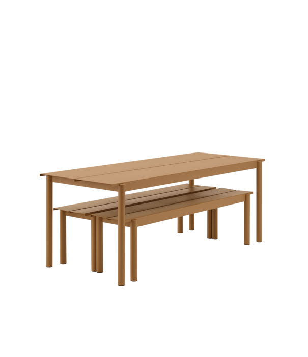 Muuto Linear Steel Bench warm galvanized 110