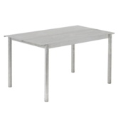 Linear Steel Table warm galvanized 140cm