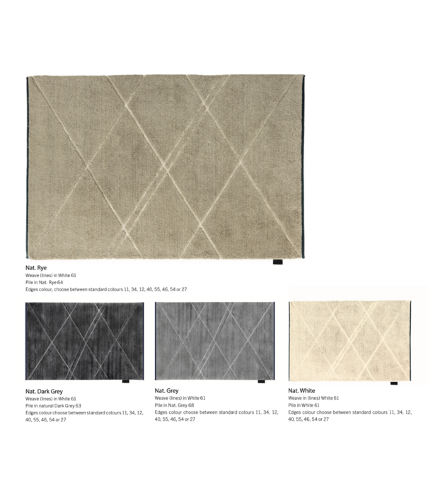 Asplund  Asplund C Vloerkleed Natural Dark Grey