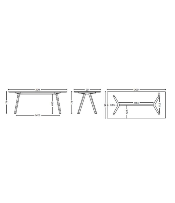 Hay  Hay CPH 30 Dining Table natural oak 200 x 90