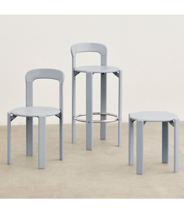 Hay  Hay Rey Bar Stool Low cream white beech