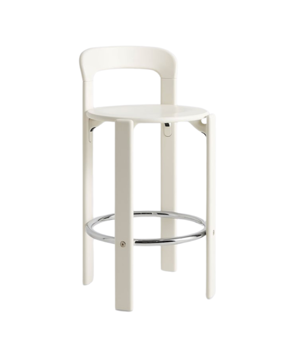 Hay  Hay Rey Bar Stool Low cream white beech