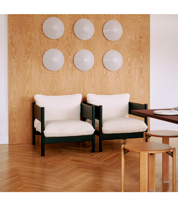 Hay  Hay Rey Stool lacquered beech, cream white