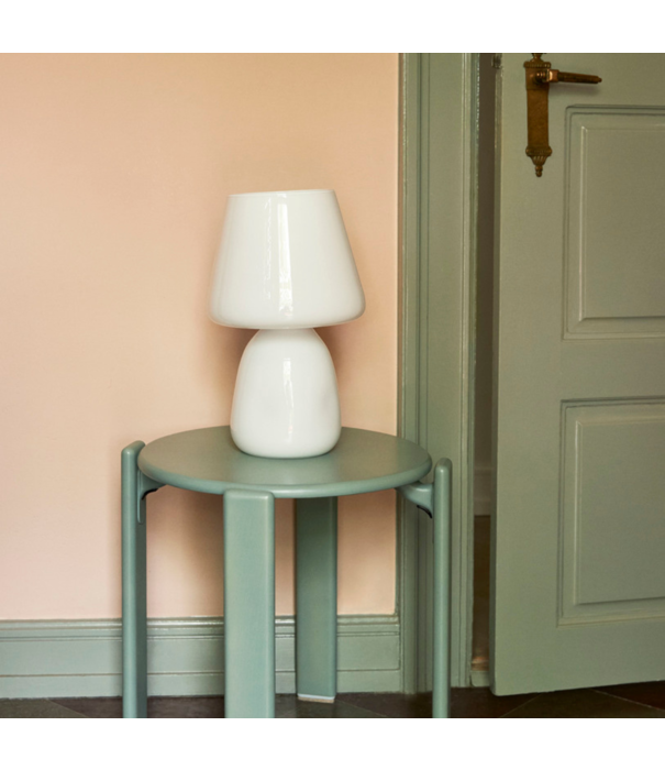 Hay  Hay Rey Stool lacquered beech, cream white