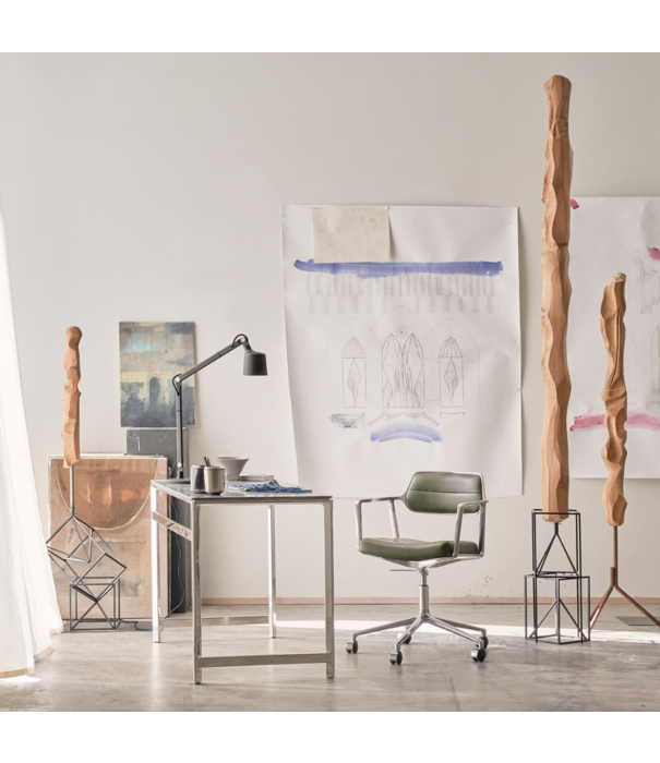 Vipp  Vipp 430 Studio Desk chroom, oceaan grijs marmer