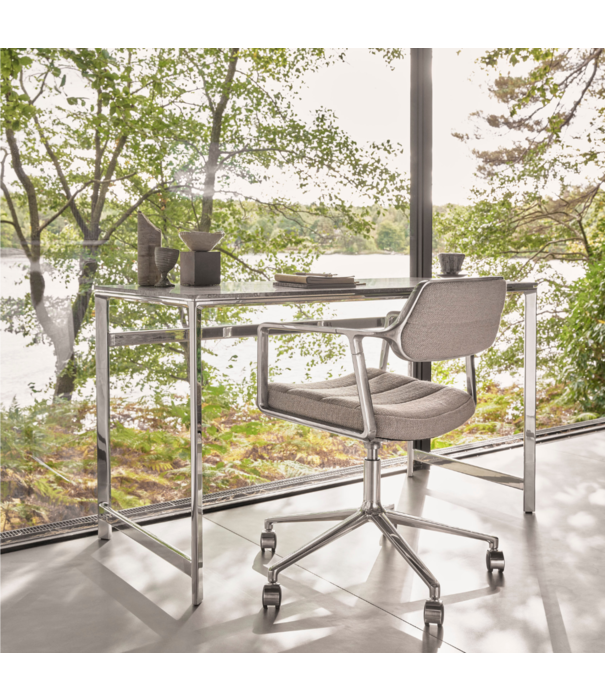 Vipp  Vipp 430 Studio Desk chroom, oceaan grijs marmer