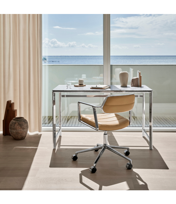 Vipp  Vipp 430 Studio Desk chroom, oceaan grijs marmer