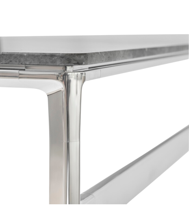 Vipp  Vipp 430 Studio Desk chrome, ocean grey marble