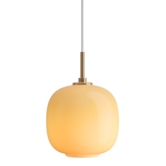 VL45 Radiohus Pendant  amber glass, brass