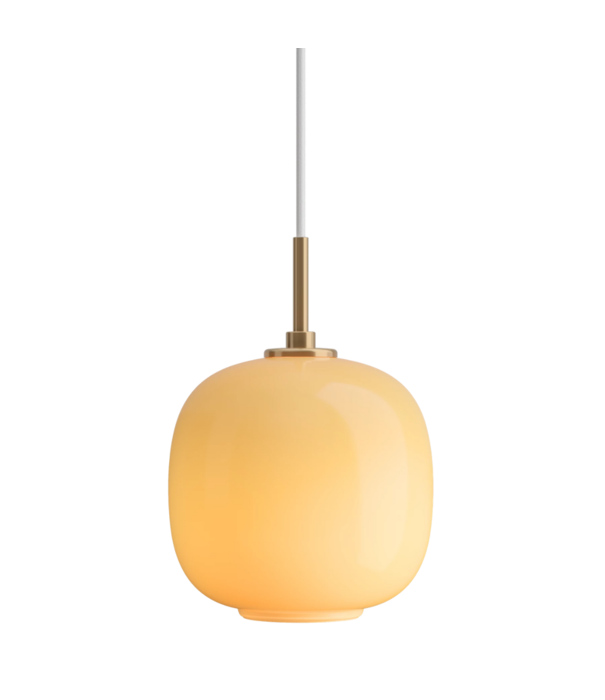 Louis Poulsen  VL45 Radiohus Pendant  amber glass, brass