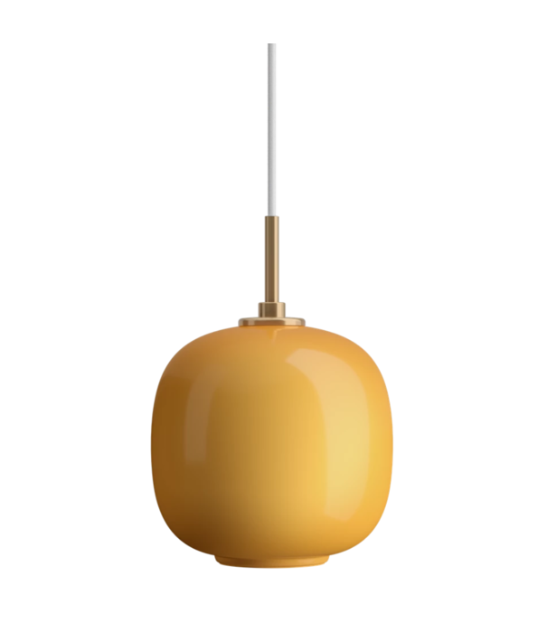 Louis Poulsen  VL45 Radiohus Pendant  amber glass, brass