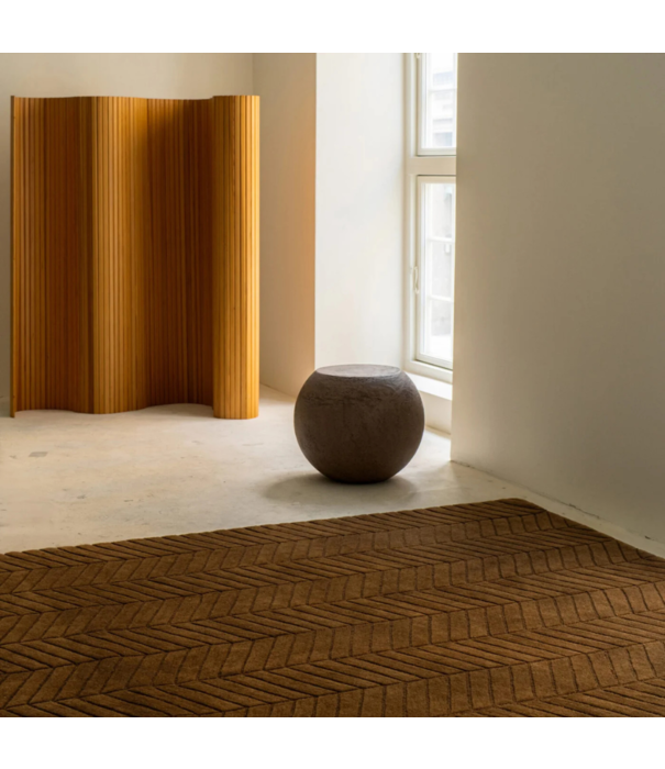 Massimo Copenhagen  Massimo Surface Wool Rug Vein - Smoked Caramel