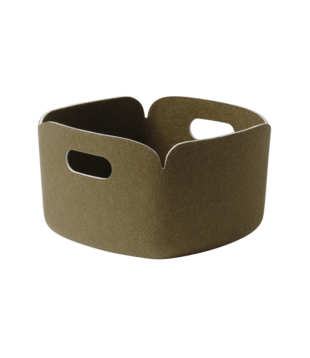 Muuto Restore Basket brown green 28 x 28