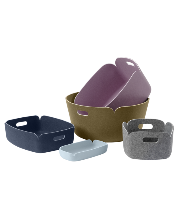 Muuto  Muuto Restore Basket Small grey melange