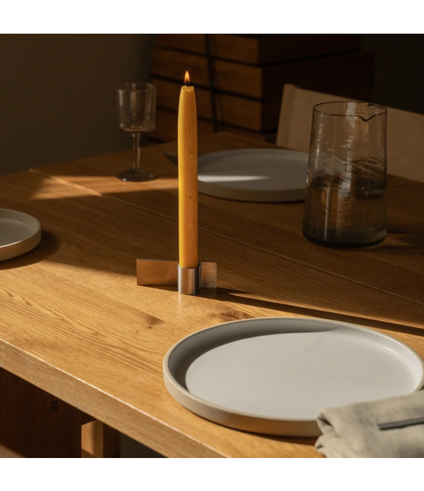 Frama  Frama Fundament kandelaar set van drie / brushed stainless steel