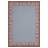 Layered Alice Crawley Indocine  Blue Rust Rug