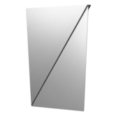 Gaze Spiegel Gepolijst Staal Angle 50 x 35