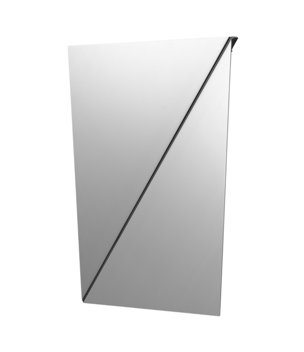 Muuto Gaze Spiegel Gepolijst Staal Angle 50 x 35