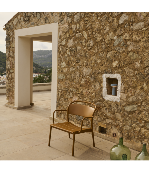 Muuto  Muuto Linear Steel Lounge Armstoel Grey