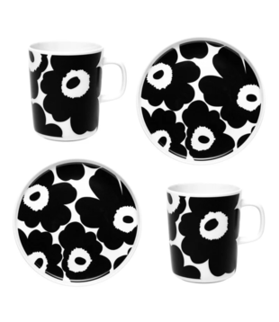 Marimekko Unikko Breakfast set of 4