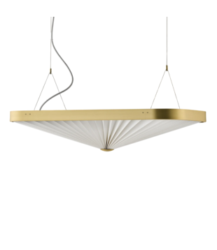 Celine Pendant white standard, brass