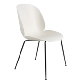 Beetle Dining Chair alabaster white, black conic base