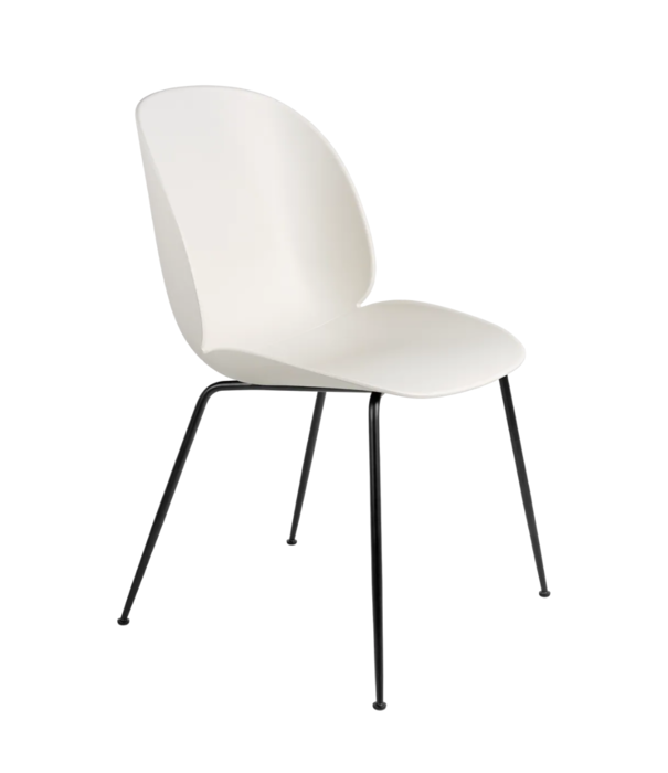 Gubi  Gubi Beetle Eetkamerstoel Alabaster White, recycled plastic