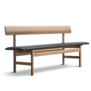 Fredericia Model 3171 The Mogensen Bench, seat upholstered