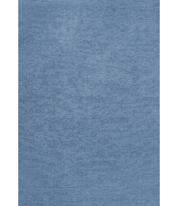 Layered  Layered Classic Solid Wool Rug Cornflower Blue