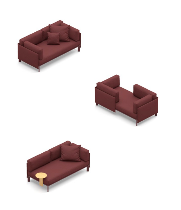 Vitra  Vitra Anagram Chaise Longue,  Hola pearl / chalk base