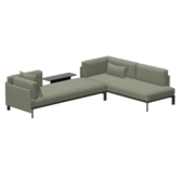 Vitra Anagram Hoekbank Nubia ivory forest, basic dark voet