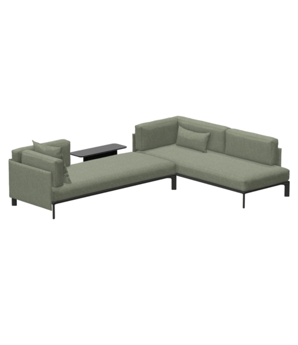 Vitra  Vitra Anagram Hoekbank Nubia ivory forest, basic dark voet