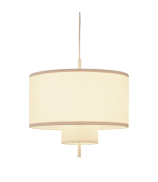 New Works Margin Pendant white canvas Ø50