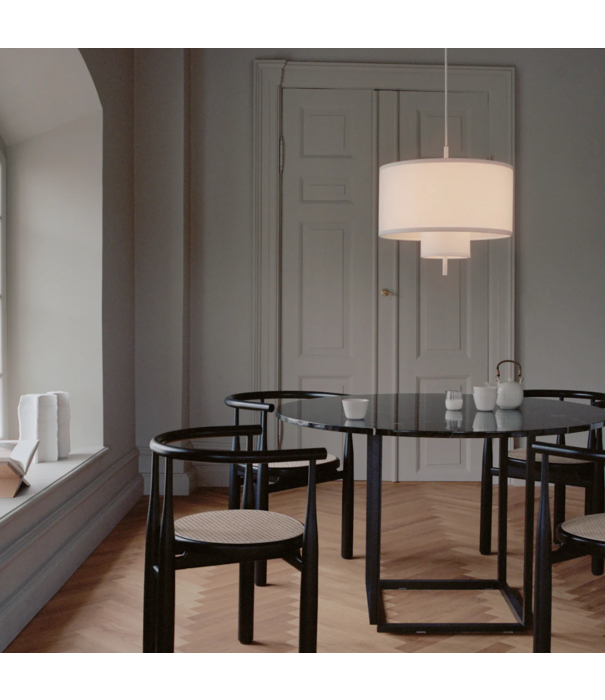 New Works  New Works Margin Hanglamp white canvas Ø70