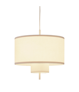 New Works Margin Hanglamp white canvas Ø70