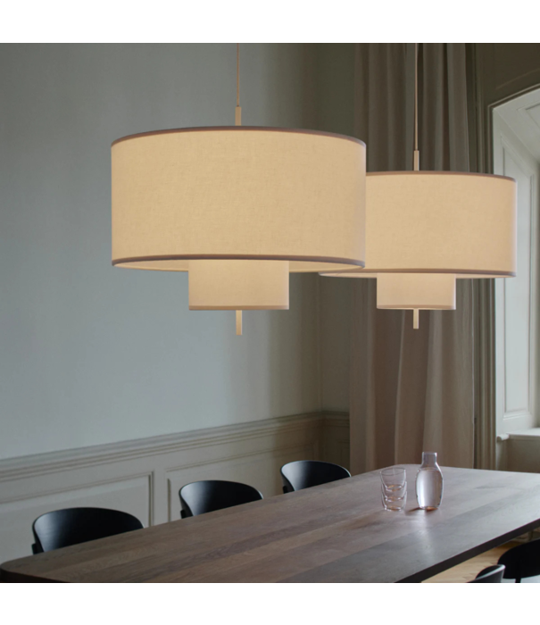 New Works  New Works Margin Hanglamp white canvas Ø70