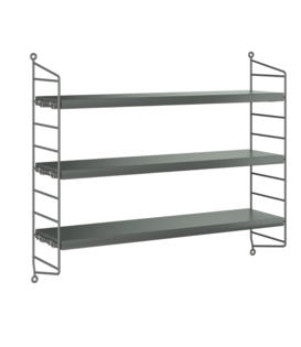 String Pocket Cabinet dark grey