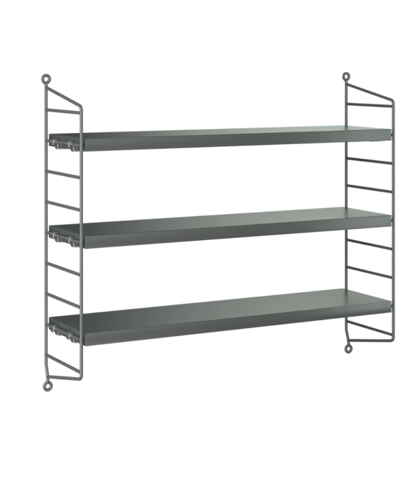 String  Furniture String Pocket Cabinet dark grey