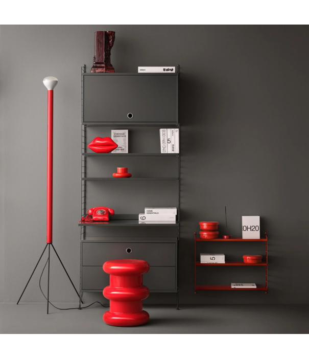 String  Furniture String Pocket Wandkast donkergrijs