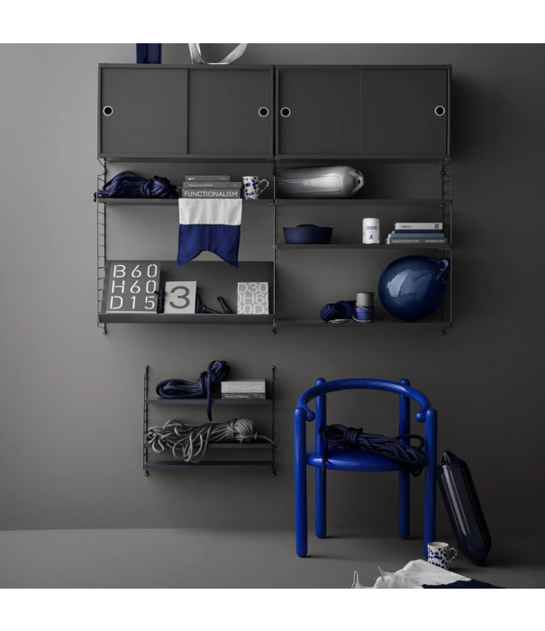 String  Furniture String Pocket Cabinet nybroblå blue