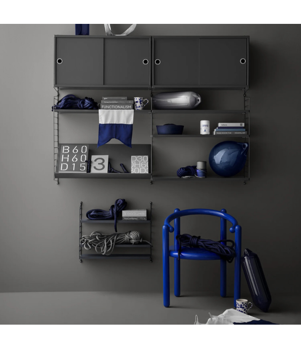String  Furniture Pocket Cabinet Metal oxtorgsröd red