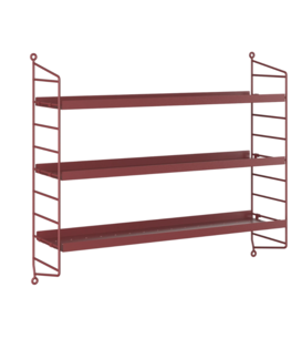 String Pocket Metal Cabinet oxtorgsröd