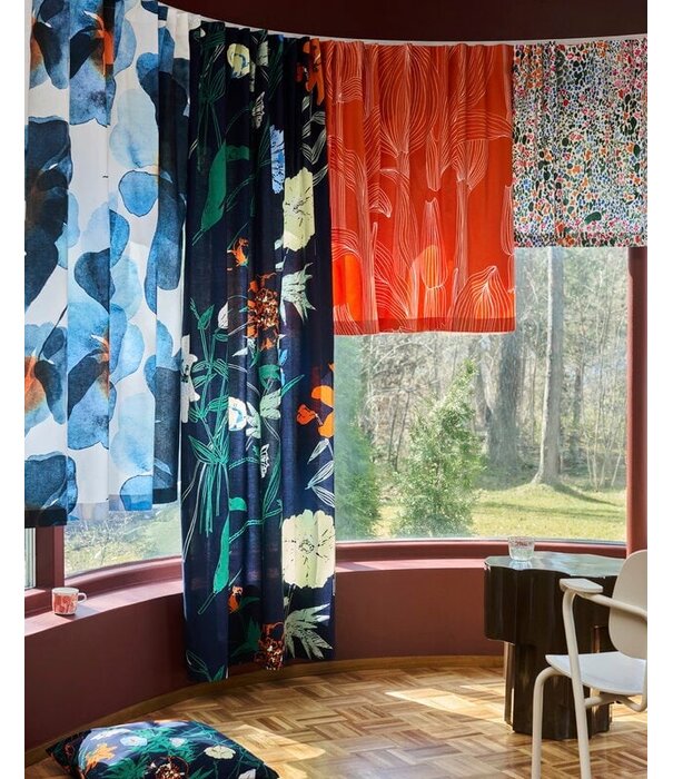 Marimekko Marimekko Perenna kussenhoes, dark blue - green - lemon - orange