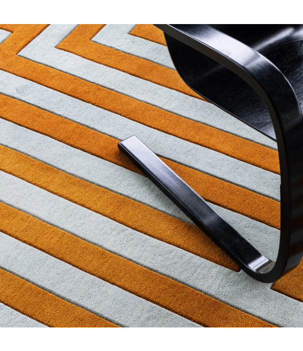 Layered  Layered Letters Teal Umber Rug