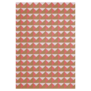 Layered Triangle Persimmon Pink Rug