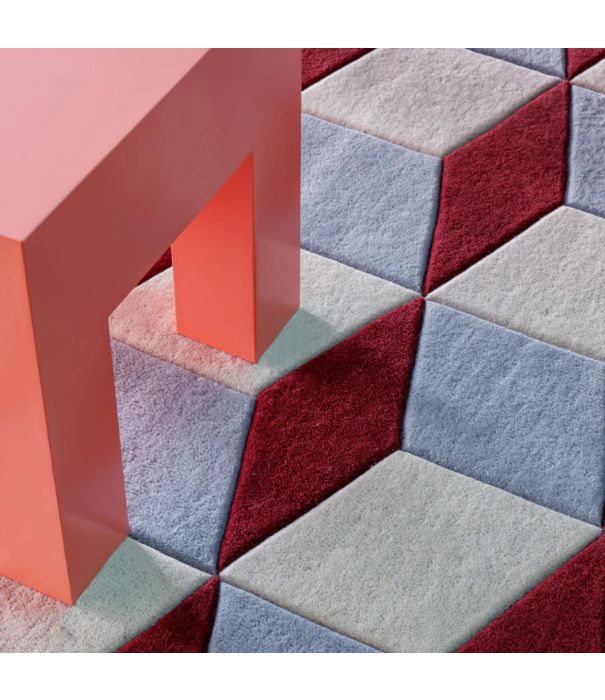 Layered  Layered Illusion Mulberry Sky Rug