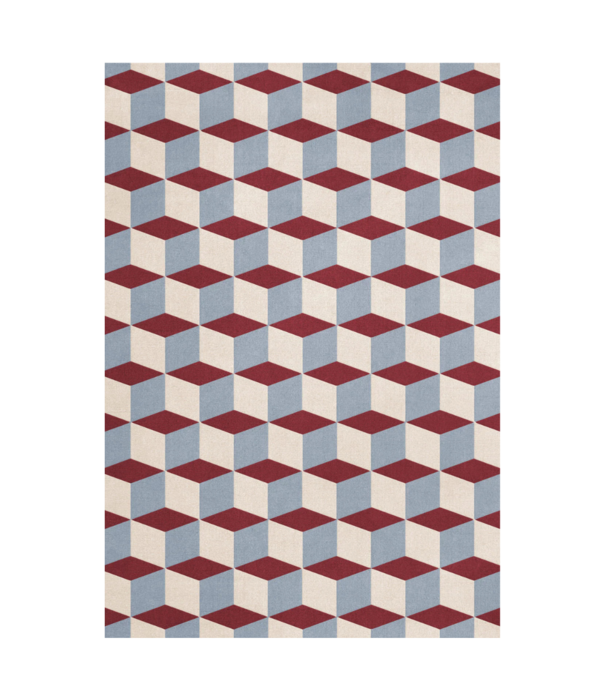 Layered  Layered Illusion Mulberry Sky Rug
